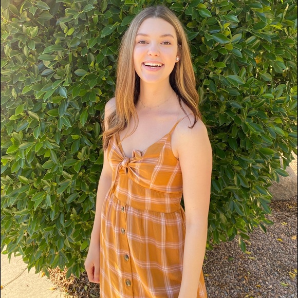 AMERICAN EAGLE FLANNEL DRESS - Picture 6 of 6